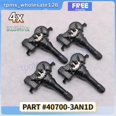 4x For 2013-2017 Nissan Sentra Tire Pressure Sensor TPMS With Push Start Button - Image 1 of 4