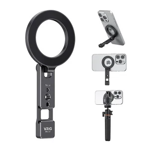 VRIG MG-23 Soporte magnético de metal para teléfono con soporte de zapata fría ajustable giratorio - Imagen 1 de 21