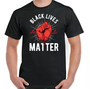 Camiseta Política De Hombre Black Lives Matter Pantera Antirracismo Paz Amor - Picture 1 of 20