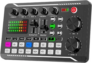 Scheda Audio Professionale Effetti Dj Mixer Podcast Live Audio Stereo Bluetooth - Foto 1 di 8