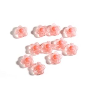 20Pcs Acrylic Spaced Beads Pentagram Flower Heart Shape Beads For DIY Jewelry