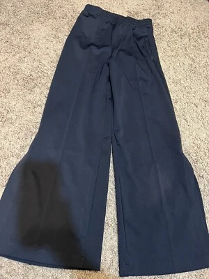 Pantalones para mujer Mango de pierna ancha azul marino talla mediana nuevos con etiquetas Foto 1 de 4