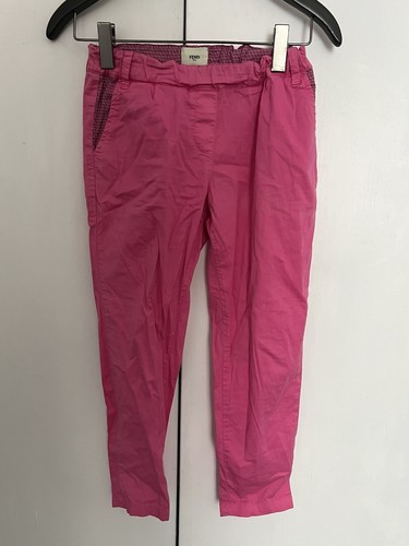 Pantalone FENDI ROMA 8A Rosa FF Logo Elastico Vita Made in Italy Bambini 8 Anni