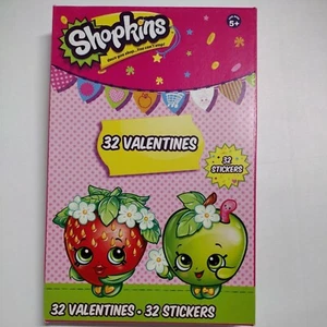  Shopkins Valentines 32 Karten 32 Sticker  - Bild 1 von 6
