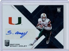 2017 Panini Elite Draft Picks Stacy Coley Rookie Autograph Miami