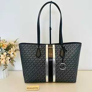 Bolso de Mano Michael Kors Sheila Grande Signature Logo y Metálico Negro - Imagen 1 de 10