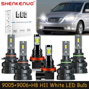 For Honda Odyssey 2005-2010 White LED Headlights High Low Beam Fog Light Bulb Z8 - Picture 1 of 21
