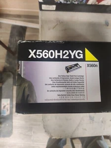 1 NEW - GENUINE LEXMARK X560H2YG YELLOW HIGH-YIELD - Picture 1 of 2