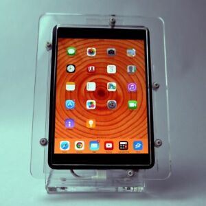 NEW iPad mini Pro Air 9.7 10.5 11 12.9 Acrylic Security VESA Kit w Desktop Stand