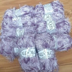 Joblot kristal Knitting Crochet yarn 10x100g  eyelashes 