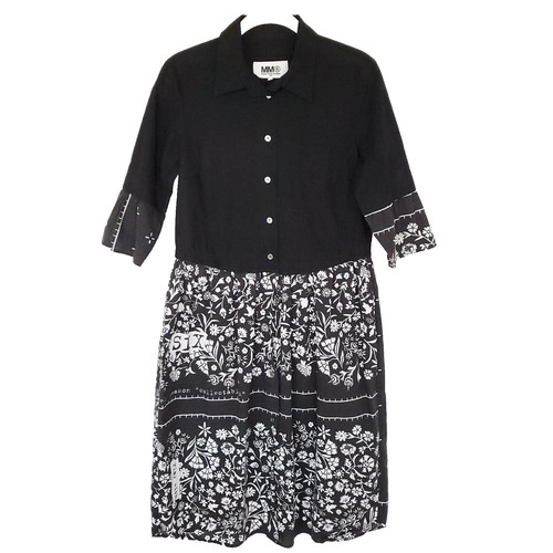 MAISON MARGIELA Abito da donna Maison Martin Margiela Paris taglia 6 bottoni cotone manica corta