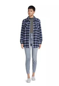 TIME and TRU Womens Buttoned Down Jacket/Shirt SHACKET Size XL 16-18 Woven New - Picture 1 of 9