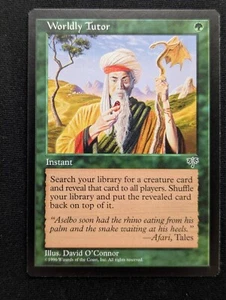 Worldly Tutor - Mirage - NM - MTG - Magic the Gathering - Green - Instant - Picture 1 of 4