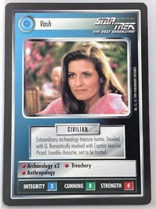 STAR TREK CCG BLACK BORDER 1994 LIMITED PREMIERE RARE VASH lp - Foto 1 di 1