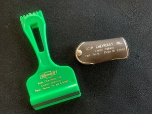 1960's Roth Chevrolet Dealership key fob and Ice scraper NOS L78 Ls6 Copo Zl1 - Picture 1 of 5