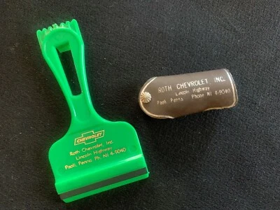 1960's Roth Chevrolet Dealership key fob and Ice scraper NOS L78 Ls6 Copo Zl1 - Image 1 of 4
