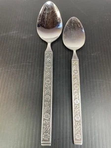 Posate cucchiai fiori notturni Gold Standard 2 pezzi - Foto 1 di 5