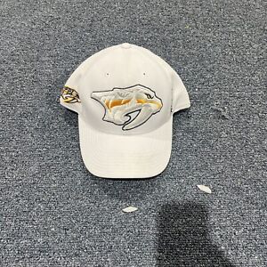 New White Reebok Nashville Predators Center Ice Collection Hat S/M