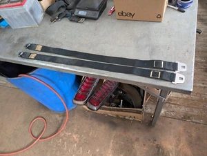 1969 1970 GM Black Shoulder Seatbelts Buick Chevy Olds Pontiac Seat Belts 1968 - Picture 1 of 13