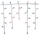 Holiday Wonderland 47692-88 LED Icicle Lights, Multi-Color, 105-Ct. - Quantity 1