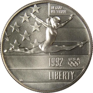 XXV Olympiad Commemorative 1992 P Clad Half Dollar BU Uncirculated 50c Coin - Picture 1 of 2