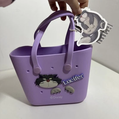 Bolso de Mano Disney Lucifer Cat Estilo Bogg Playa Dije Cocodrilo Impermeable Mini Bolso de Mano Foto 1 de 4