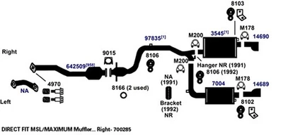 Junta de brida de tubo de escape para Oldsmobile Cutlass Supreme 1982-1983 4,3 L V6 DIES Foto 1 de 4