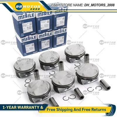 Juego de 6 anillos de pistón MAHLE 92,6+0,5 mm para Mercedes-Benz S350 C350 E350 3,5 L M272 Foto 1 de 4