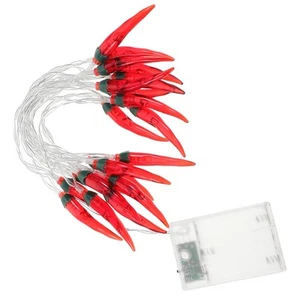 Chili String Lights Chili Pepper Kitchen Decor Chili Lights Pepper Lights - Picture 1 of 12