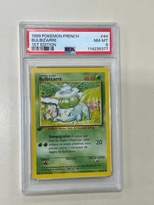 PSA 8 1999 POKEMON FRENCH BULBIZARRE 44/102 PSA8 1ST EDITION BASE SET BULBASAUR - Bild 1 von 7