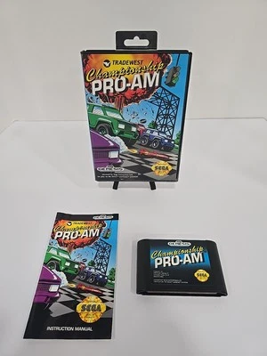 Championship Pro-Am (Sega Genesis, 1992) CIB Complete With Manual & Hangtag VGC - Image 1 of 4