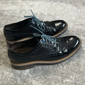 Clarks Darby Dress Shoes Mens 9.5 Black Leather Lace Up Low Top Oxford - Picture 1 of 10