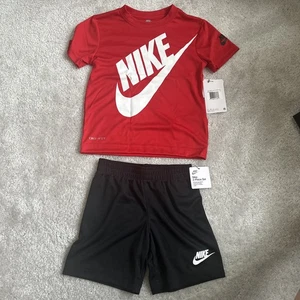 Nike Boys Short Sets; Dri-Fit; Size 4, NWT, Black and Red - Picture 1 of 4