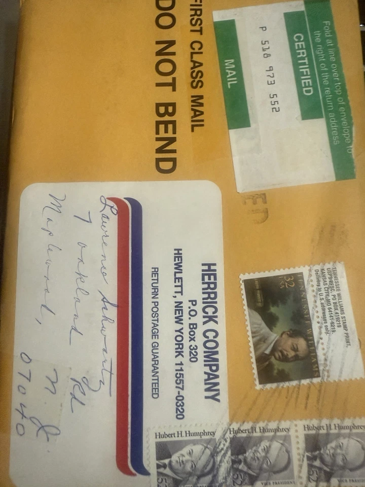 Herrick 1996 Time Capsule -Unopened-Mint Canada Lot+Tennessee Williams FDC $450 - Image 1 of 4