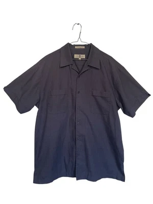 Eighty Eight Men's Blue Button-Up Shirt - Size Large (L) Short Sleeve - Image 1 of 4