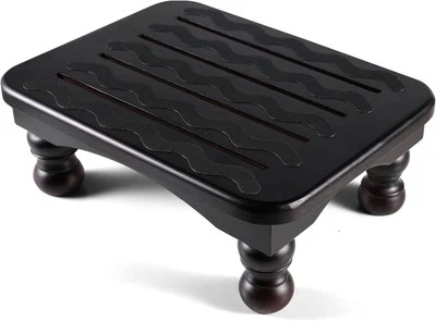 URFORESTIC Solid Wood Bed Step Stool Super Large/Bedside Steps for Dark Brown  - Image 1 of 4
