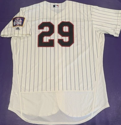 Authentic Rod Carew #29 Minnesota Twins On-Field Flex-Base Majestic Jersey 52 - Image 1 of 4