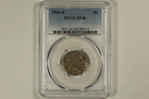 1916-D Buffalo Nickel PCGS XF40 - Picture 1 of 3