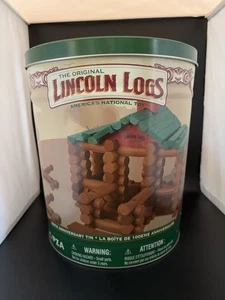Lata Lincoln Troncos 100 Aniversario 111 Piezas Edificio de Madera - Imagen 1 de 5