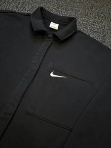 Nike Phoenix Fleece Shirt Jacke Knopfleiste Oversized Medium Damen gepflegt - Bild 1 von 9