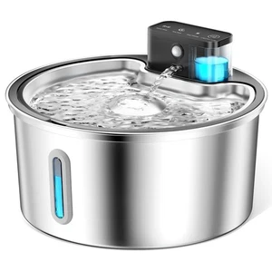Wireless Cat Water Fountain for Drinking, 3.2L Cat Fountain Stainless - Picture 1 of 5