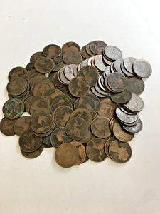 Queen Victoria Copper Pennies Coins 1kg Assortment Mixed Lot   CN6 P261 - Picture 1 of 10
