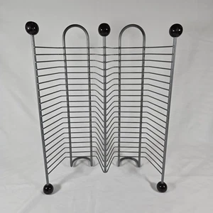 40 CD / Video Game Storage Rack Holder Metal Wire Organizer Atlantic Vintage - Picture 1 of 8