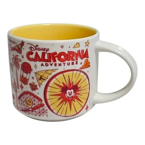 Disney California Adventure Starbucks Mug 2021 Been There Series Red Yellow - Picture 1 of 6