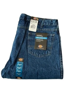 Pantalones de mezclilla Dickies para hombre azules 42x32 nuevos con etiquetas calce relajado pierna recta - Imagen 1 de 8