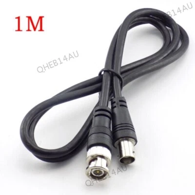 BNC Male To Female Extension Coaxial Cable Connector Audio Video CCTV Camera 21H - Image 1 of 4