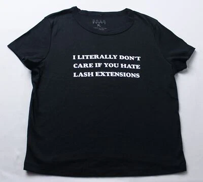 Camiseta para bebé Dollhouse Lash Co. Y2K Lah Merch S/S CG2 negra talla XL para mujer Foto 1 de 4