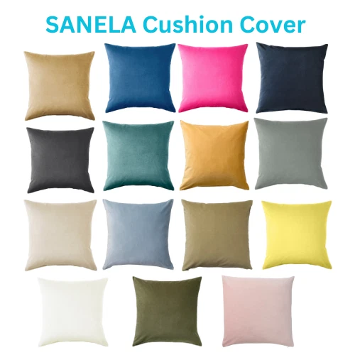 IKEA SANELA Velvet Cushion Cover  50×50cm Case Multiple Colours Machine Washable - Image 1 of 1