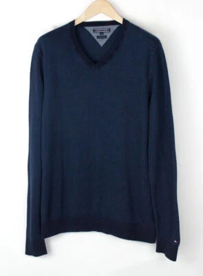 TOMMY HILFIGER Suéter De Punto De Algodón Premium Para Hombre Tamaño XL - Imagen 1 de 4