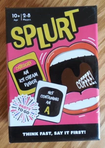 New  Gamewright "Splurt" Party To Go -  Think Fast, Say It First!   2-8 Players - Picture 1 of 4